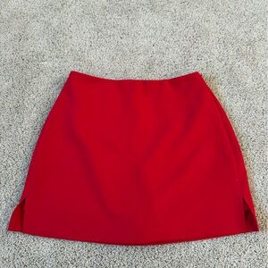 Express  Red Mini Skirt